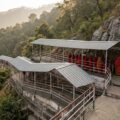 Garbh Joon cave timings — pilgrims waiting in the token batch queue at Ardhkuwari on the Vaishno Devi trek