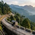 Vaishno Devi Banganga route trek path climbing the Trikuta hills towards the Bhawan